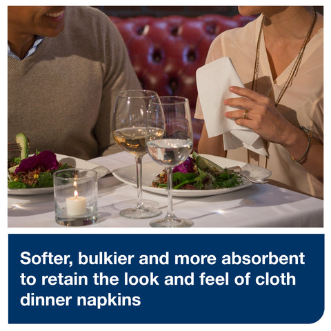Napkin Dinner 17x17 White 1-ply