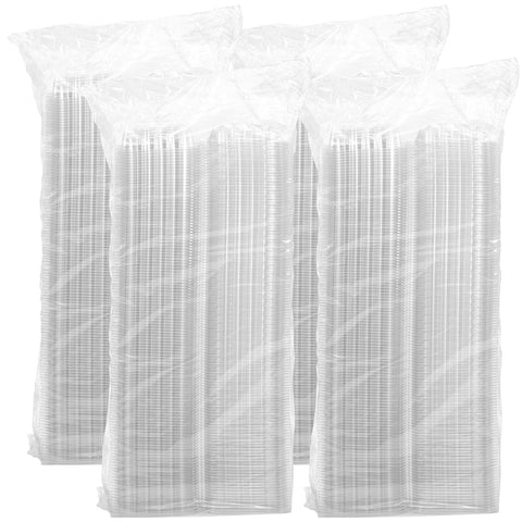 Dart Staylock Oriented Polystyrene Clear Square Hinged Lid Sandwich Container, 5.3 x 5.4 x 2.6 inch -- 500 per case