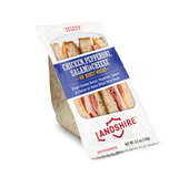 Landshire® SANDWICH WEDGE CHICKEN PEPPERONI SALAMI & CHEESE HONEY BERRY WHEAT BREAD 10000002486