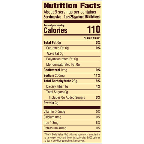 Snyders of Hanover Sourdough Pretzel Nibblers, 9 Ounce -- 12 per case.