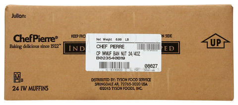 Chef Pierre Banana Nut Muffin, 4.75 Ounce -- 24 per case.