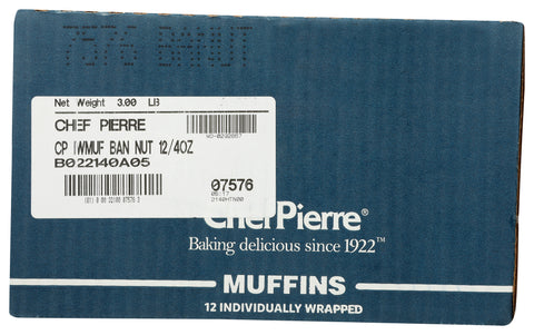 Sara Lee Frozen MUFFIN BANANA NUT IW 10344231156