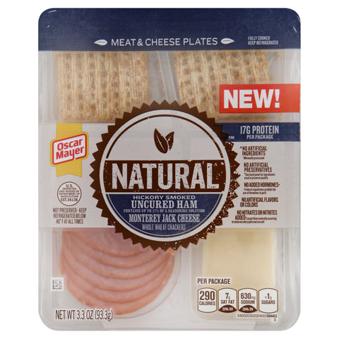 Oscar Mayer HAM CHEESE MONTEREY JACK SNACK W/ WHOLE WHEAT CRACKERS