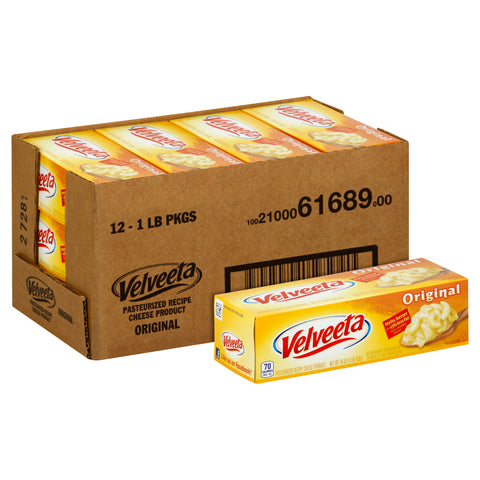 Kraft Velveeta Cheese Loaf, 1 Pound -- 12 per case.