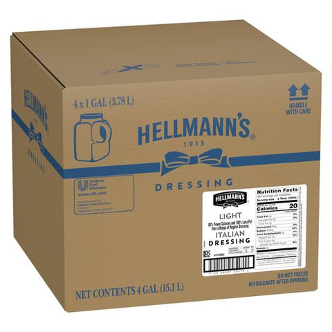 Hellmann's Light Italian Salad Dressing Jug, 1 gallon -- 4 per case