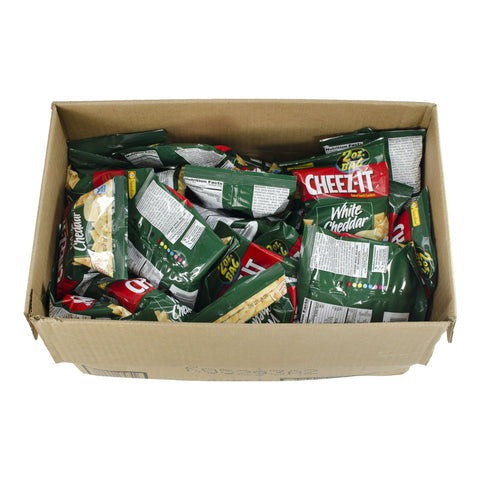 Cheez-It White Cheddar Baked Snack Crackers - 2 oz. bag, 60 per case