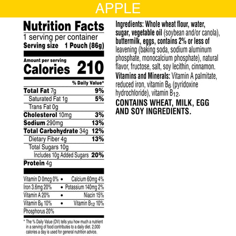 Pancake Mini Apple Flavored Whole Grain Iw