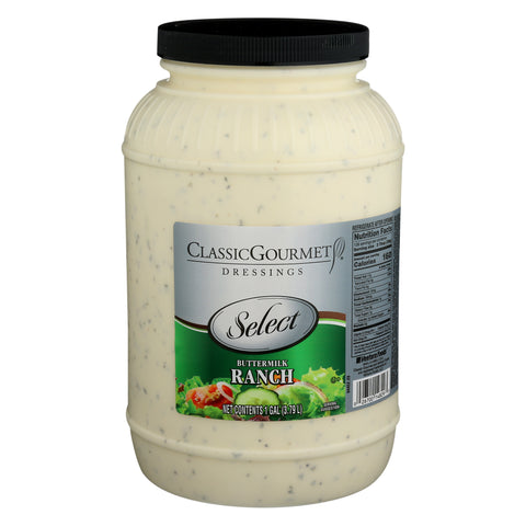 Classic Gourmet Select Buttermilk Ranch Dressing, 1 Gallon -- 4 per case.