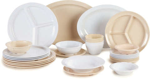 Carlisle PLATTER TRAY OVAL KINGLINE™ MELAMINE WHITE 12X9