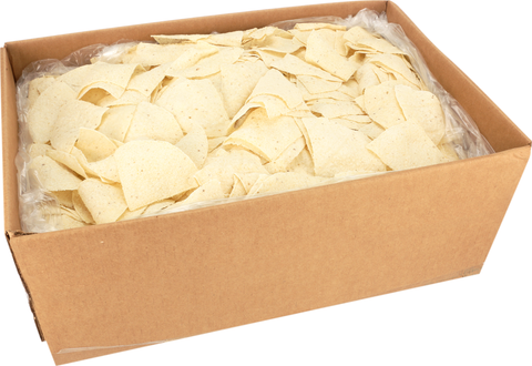 Mexican Original White Quarter Cut Tortilla Chips, 30 Pound.