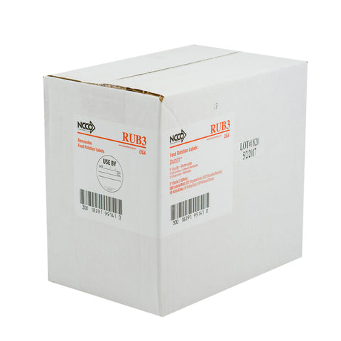 National Checking Company Use By Removable Label, 3 inch Circle -- 500 per case.
