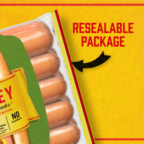 Kraft Oscar Mayer Hot Dog - Louis Rich Original Turkey Frank, 16 Ounce -- 12 per case.