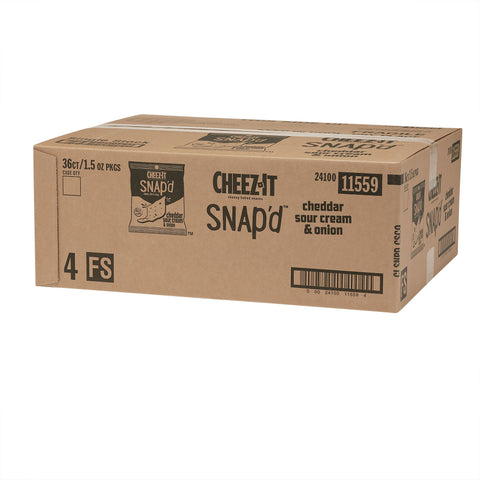 Kelloggs Cheez It Cheddar Sour Cream and Onion Cracker, 2.2 Ounce -- 6 per case.