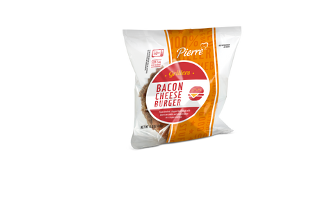 Advance Pierre Jumbo Bacon Cheeseburger, 6 Ounce -- 12 per case.