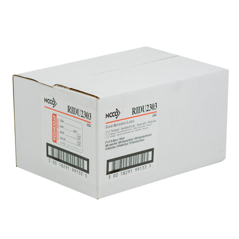 DateIt™ LABEL ITEM/DATE/USE BY REMOVABLE RED WEDNESDAY 2X3