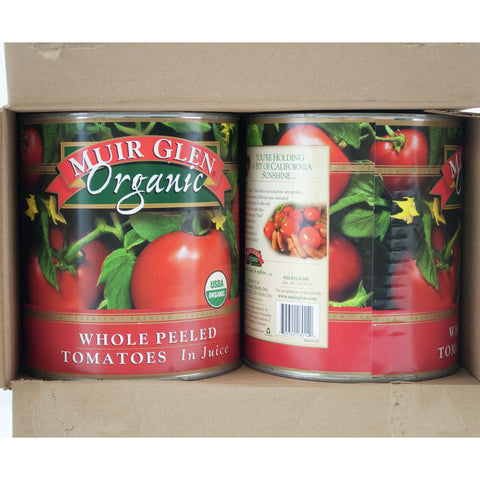 Muir Glen Organic Whole Peeled Tomato, 102 Ounce -- 6 per case.
