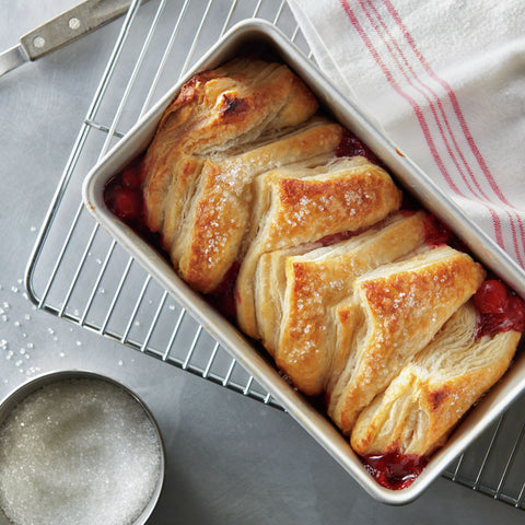 General Mills Pillsbury Turnovers Cherry Sugared Puff Pastry Dough, 3.7 Ounce -- 60 per case.