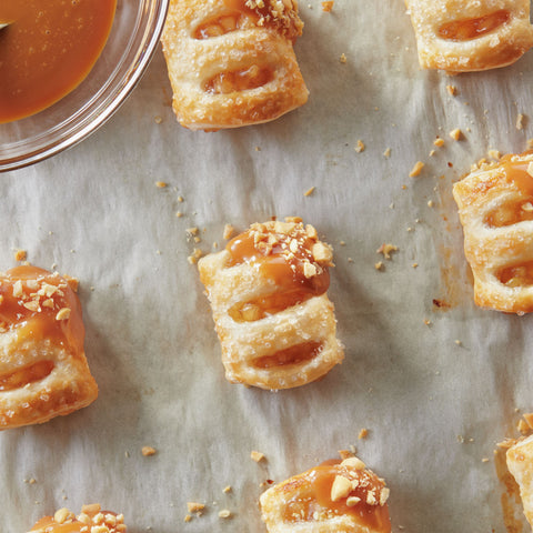 General Mills Pillsbury Apple-Sugared Puff Pastry Dough - Strudel Bites, 0.8 Ounce -- 320 per case.