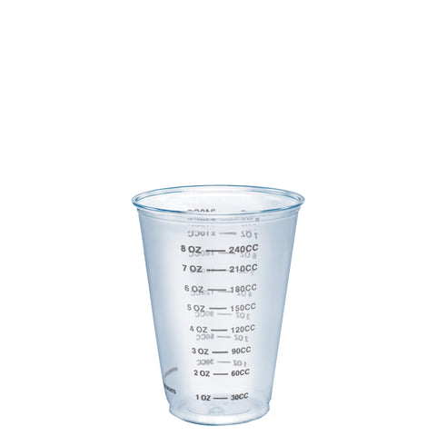 Cup Plastic Clear Tall Graduated Medical Cup 10 Oz