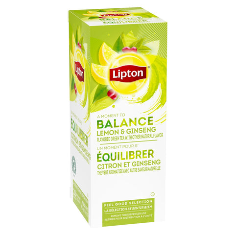 Lipton® TEA GREEN LEMON GINSENG
