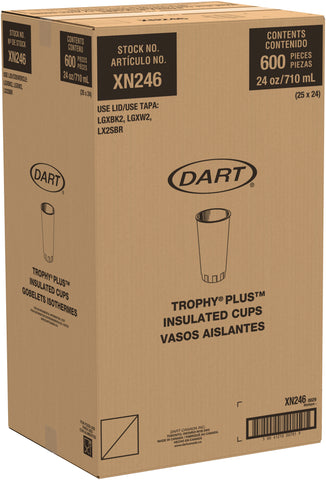 Solo Mistique® CUP FOAM TROPHY® PLUS™ DUAL TEMPERATURE INSULATED 24 OZ