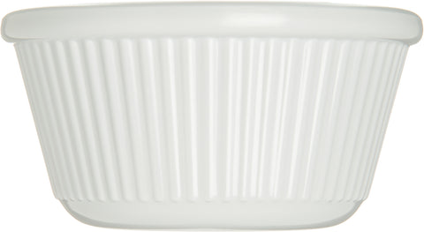 Carlisle RAMEKIN PLASTIC MEL FLUTED WHITE 3 OZ