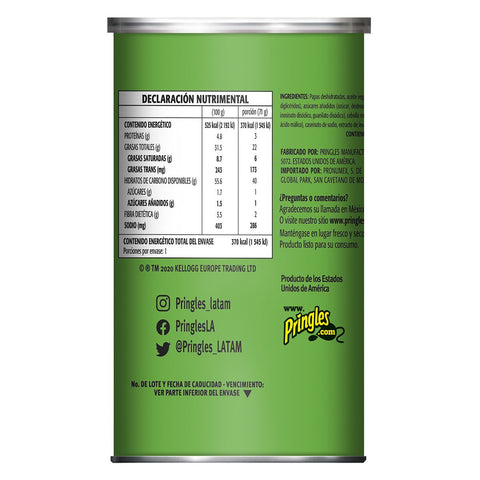 Pringles® CHIP POTATO SOUR CREAM & ONION GRAB & GO