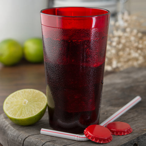 Carlisle TUMBLER PLASTIC SAN PLASTIC RED 12 OZ