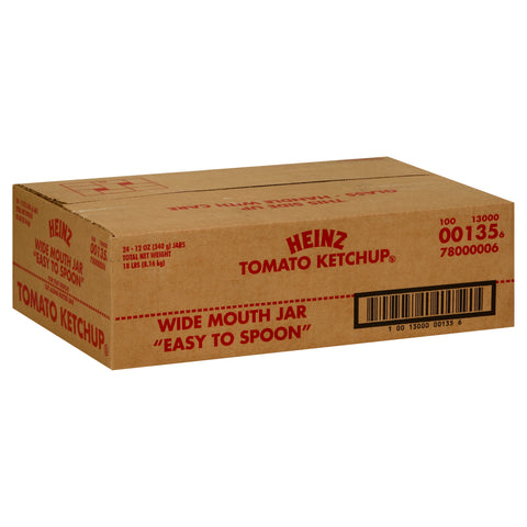 Heinz Ketchup, Wide Mouth Glass, 12 Ounce -- 24 per Case