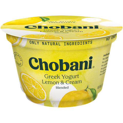 Chobani Non Fat Lemon Greek Yogurt, 5.3 Ounce -- 12 per case