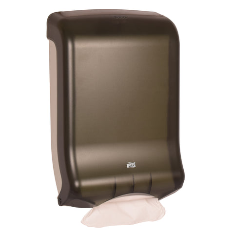 Tork Smoke Folded Towel Dispenser, 11 3/4 x 6 1/4 x 18 inch