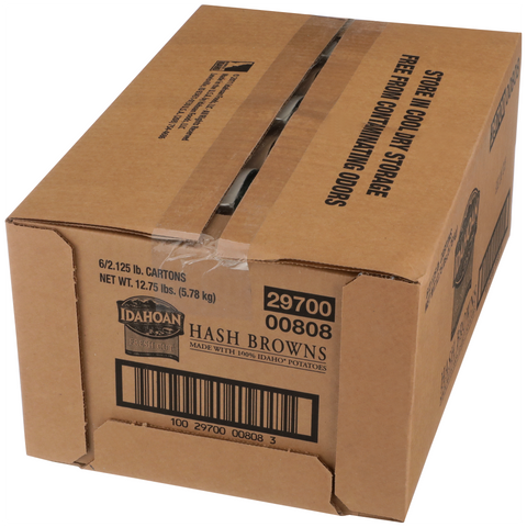 Idahoan Fresh Cut Hash Browns Potatoes, 2.12 Pound -- 6 per case.