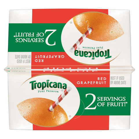 Tropicana Pure Premium JUICE GRAPEFRUIT RUBY RED PURE PREMIUM SINGLE SERVE CARTON