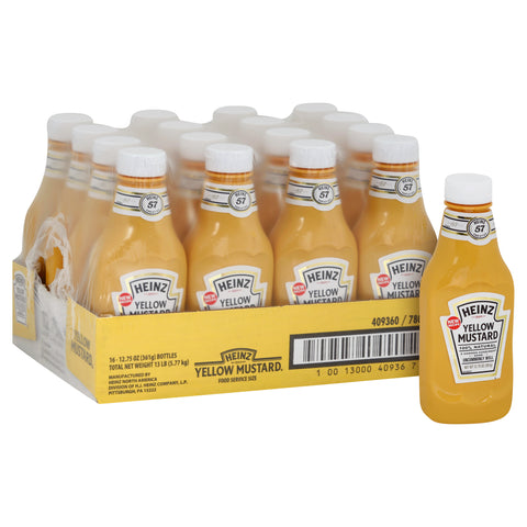 Heinz Classic Yellow Mustard, 12.75 Ounce -- 16 per case.