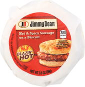 Jimmy Dean SANDWICH SAUSAGE BISCUIT HOT & SPICY 10000051327