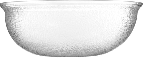 Carlisle BOWL ACRYLIC SALAD ROUND PEBBLED CLEAR 18