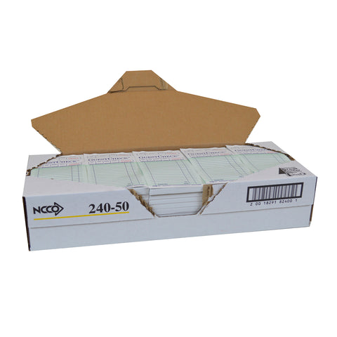 Guest Check Paper 1 Part Green 17 Line 3.5x6.75