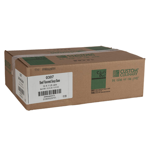 Chefs Own Beef Flavored Granules Base Green, 1 Pound -- 12 Case