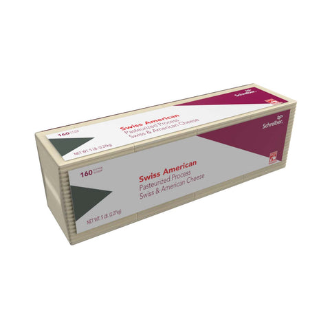 Schreiber CHEESE SWISS AMERICAN SLICED 160 CT