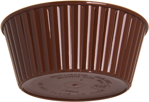 Carlisle RAMEKIN SAN FLUTED LENNOX BROWN 4.5 OZ
