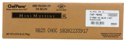 Chef Pierre Mini Double Chocolate Chunk Muffin, 0.9 Ounce -- 108 per case.
