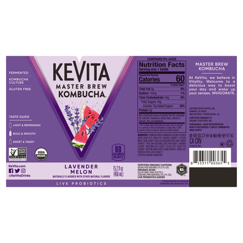 Kevita DRINK KOMBUCHA LAVENDER MELON