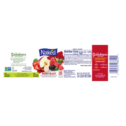 Naked Juice JUICE DRINK BERRY BLAST 100% REFRIGERATED