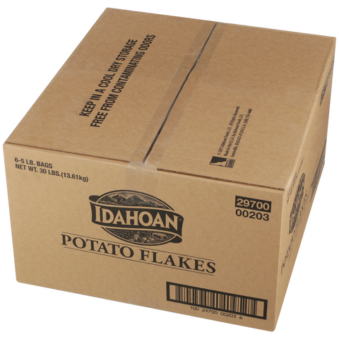 Idahoan Original Mashed Potato Flakes, 5 Pound -- 6 per case.