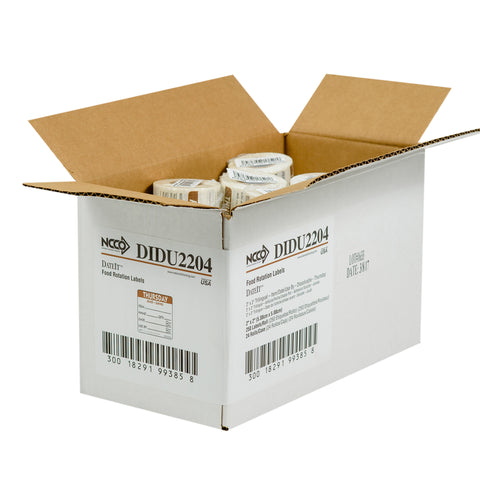 Label Trilingual Item/date/use By Dissolving Brown Thursday 2x2