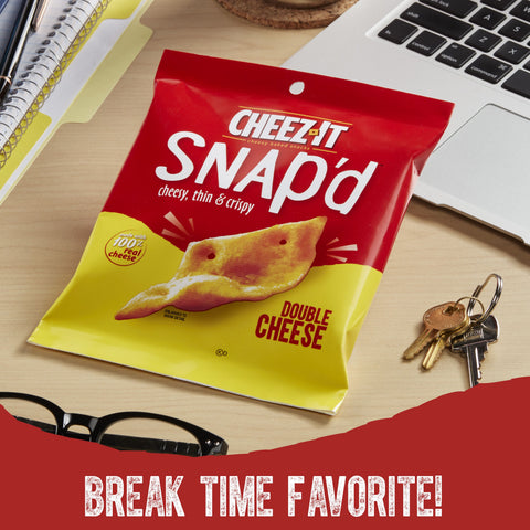 Kelloggs Cheez It Double Cheese Cracker, 2.2 Ounce -- 6 per case.