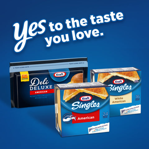 Kraft Singles American Sliced Cheese, 16 Ounce -- 12 per case.