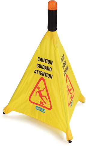 Carlisle SIGN CAUTION CONE POP-UP YELLOW 20