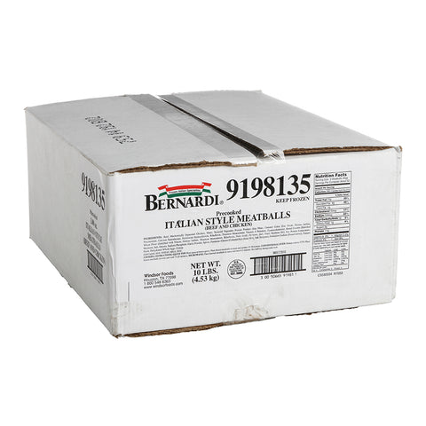 Windsor Bernardi Rotanellis Valore Italian Meatball - Chicken and Beef, 5 Pound -- 2 per case.