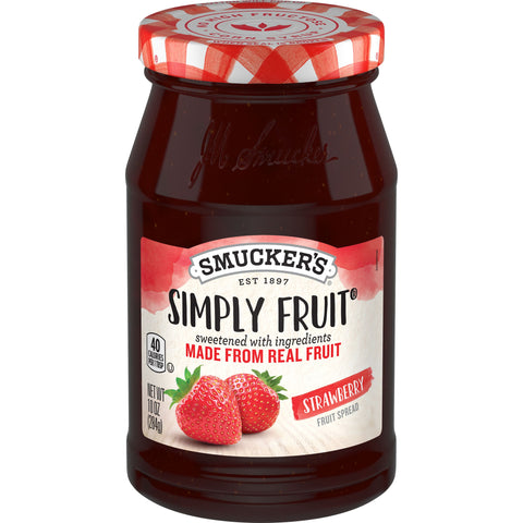 Simply Fruit PRESERVES STRAWBERRY GLASS JAR